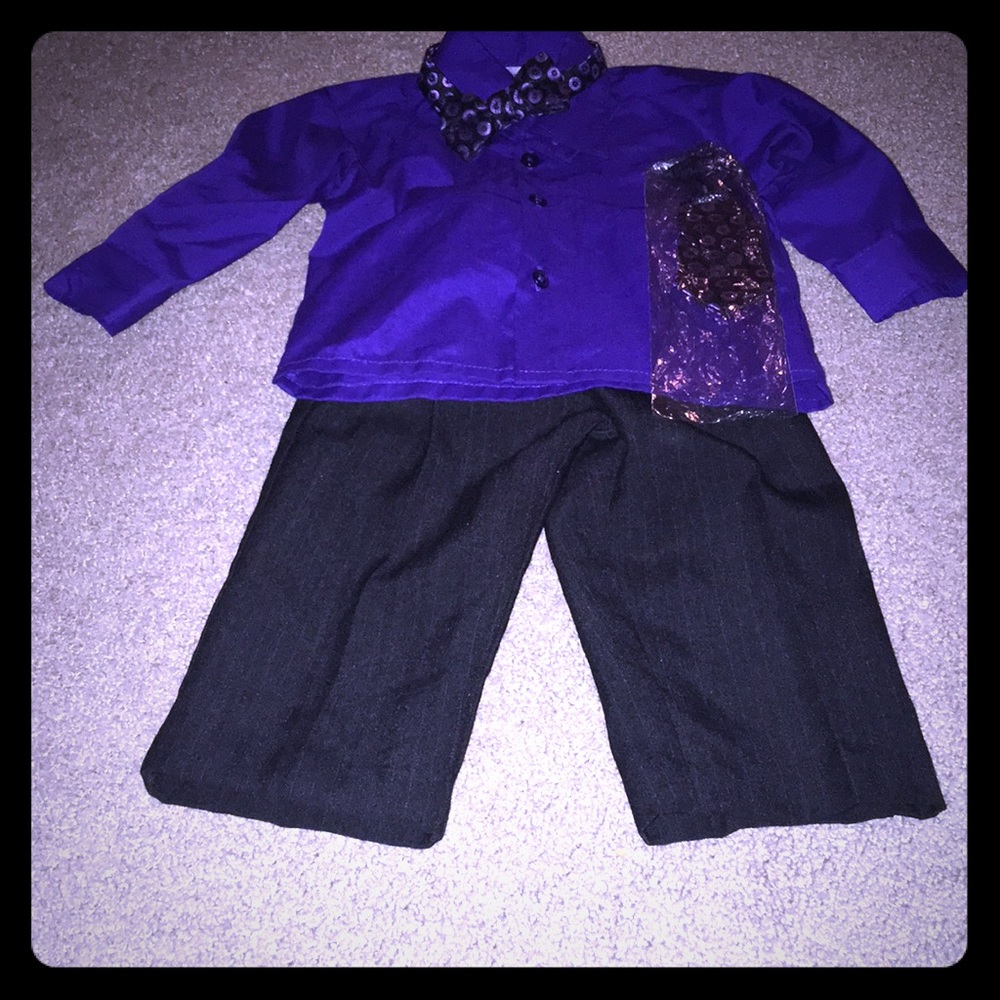 Pin stripe toddler suit
